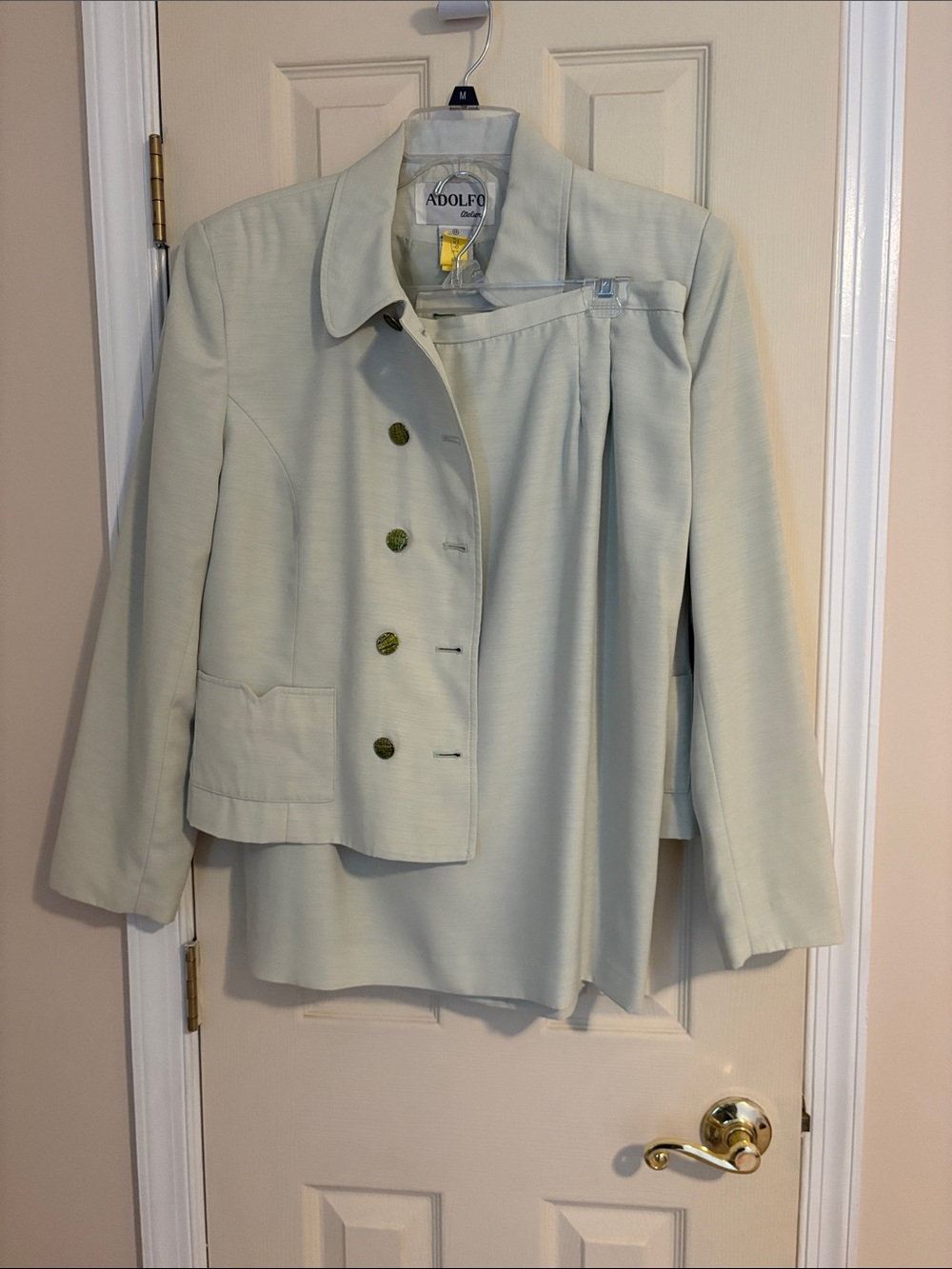 Adolfo Women's Sage Green Tailored Blazer